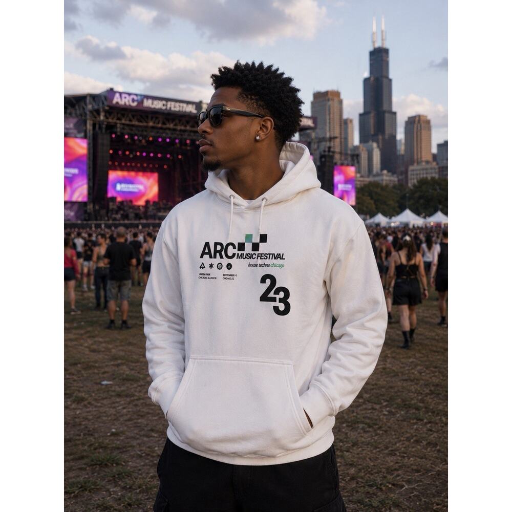 ARC Music Festival Hoodie House Techno Chicago 2023 Sz Large NWOT - Streetwear